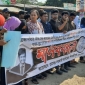 নটরডেম কলেজের ছাত্র নাঈম হাসানের মৃত্যুর বিচারের দাবিতে রামগঞ্জে মানববন্ধন