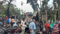 রায়পুরে নেশাগ্রস্ত যুবকের দেয়া আগুনে ১৭ বসতঘর-দোকান পুড়ে ছাঁই